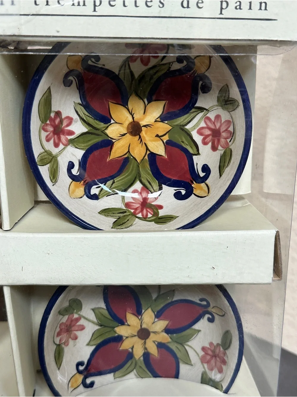 Pier 1 Vallarta Oil Jar & Drizzler Set with 4 Bread Dipping Bowls Discontinued